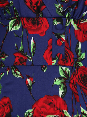 Hľadáte originálny a nezvyčajný darček? Obdarovaného zaručene prekvapí Retro puzdrové šaty s rukávom Ruže